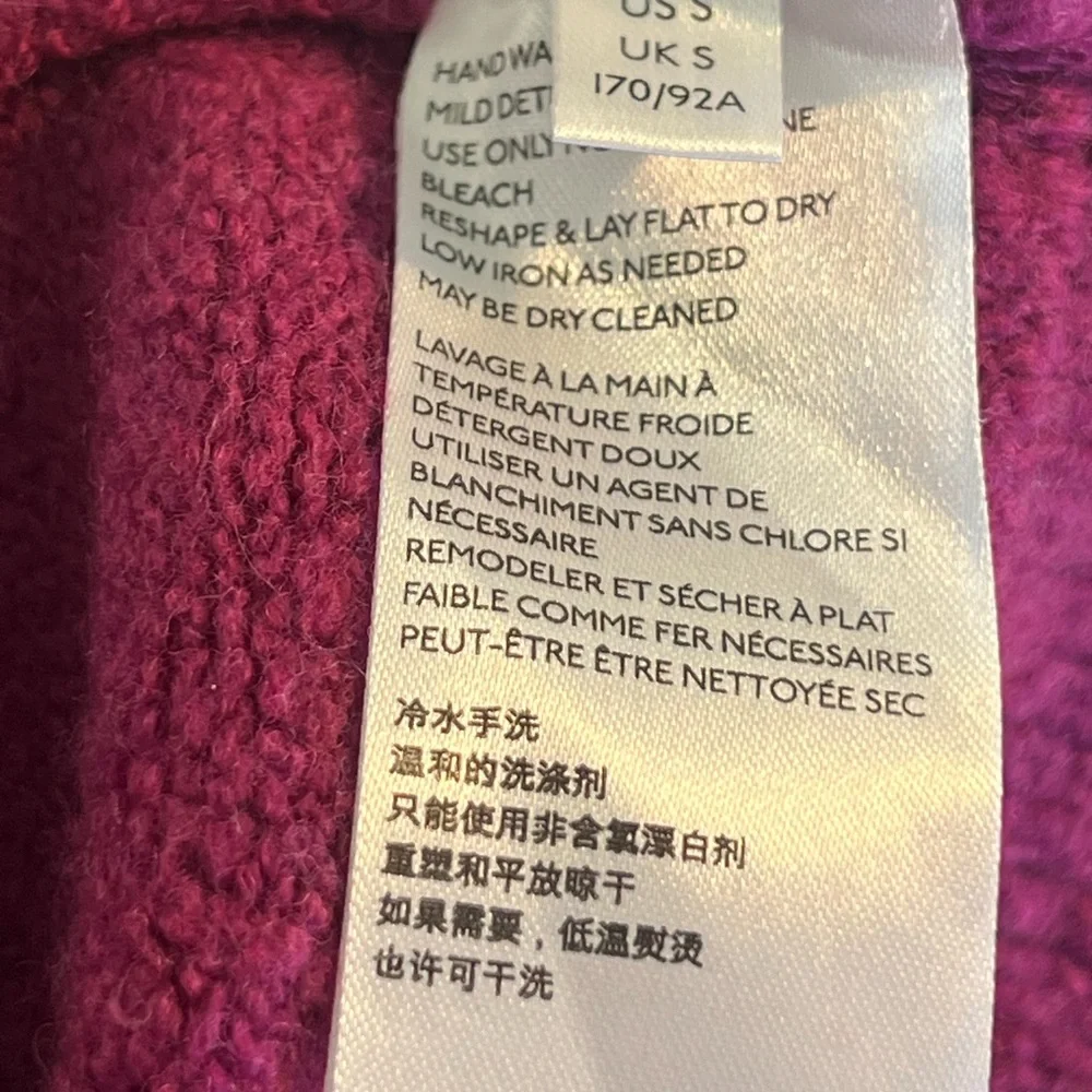 Free People Vibrant Pink Cowl Neck Sweater